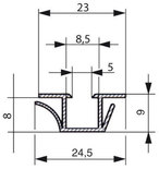COMPRESSION SNAP-IN PVC PROFILES (JPC)