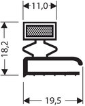 PROFILS PVC PLATS AVEC AIMANT (JPF)